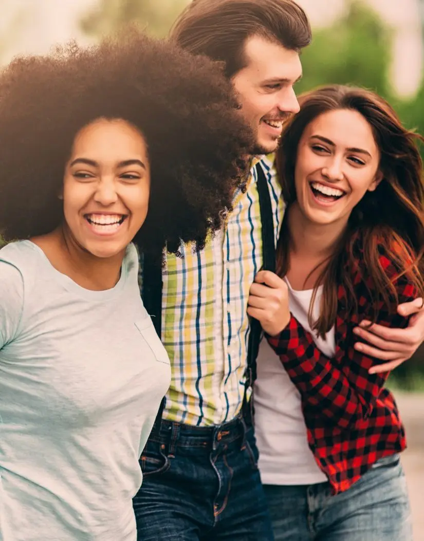 group of people smiling