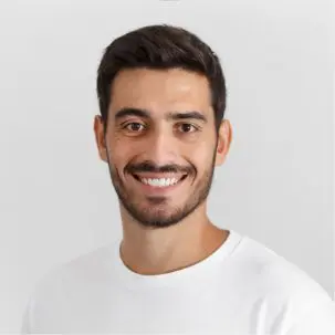 man with beard smiling