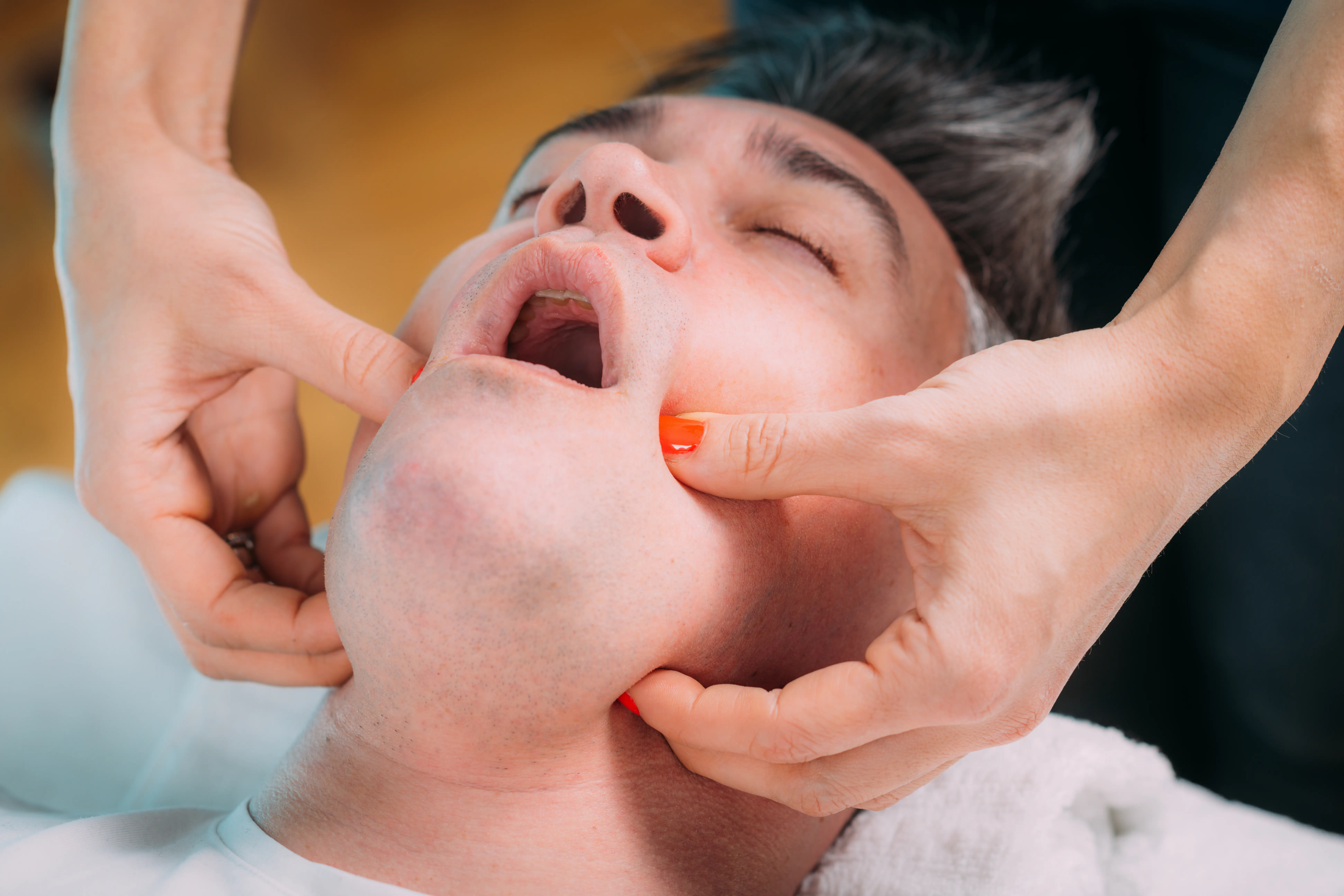 Jaw Massage Treatment.