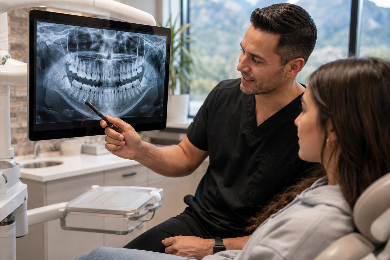 Dental X-Ray Consultation in a Modern Clinic
